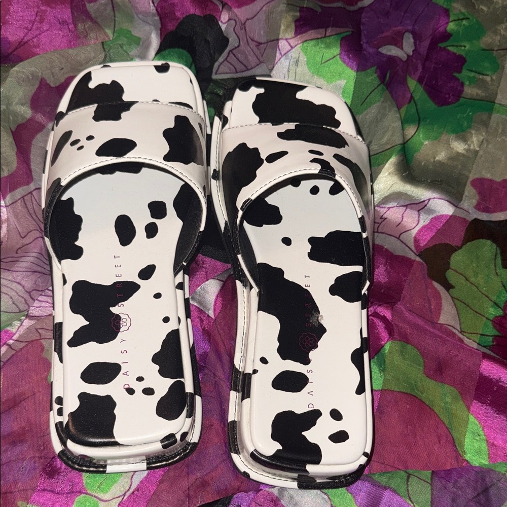 Gianvito Rossi Black and White Sandals